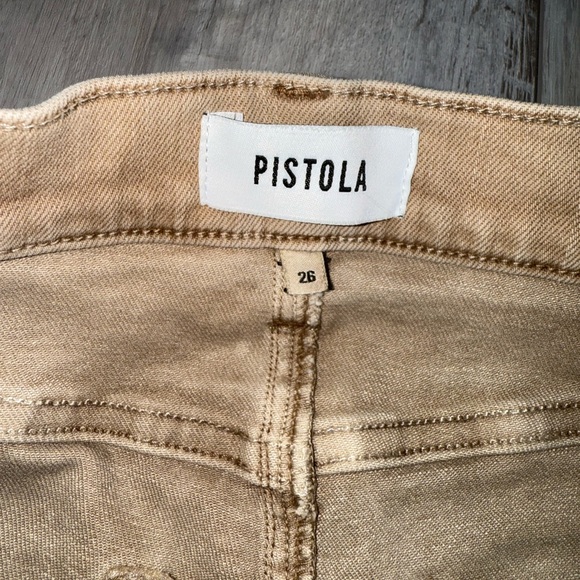 PISTOLA Khaki High Rise Straight Jeans size 26 - Picture 4 of 7